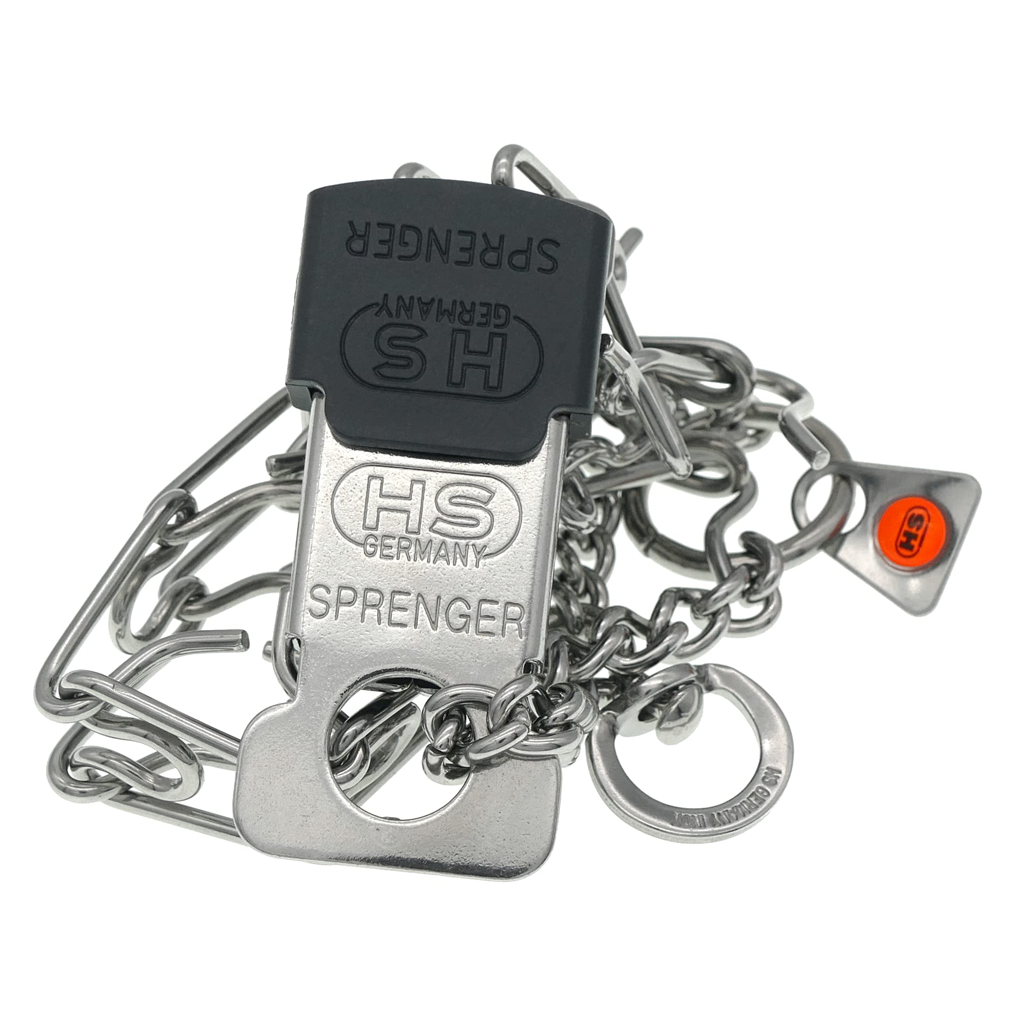 Herm Sprenger center plate aligns pressure for balanced control during training