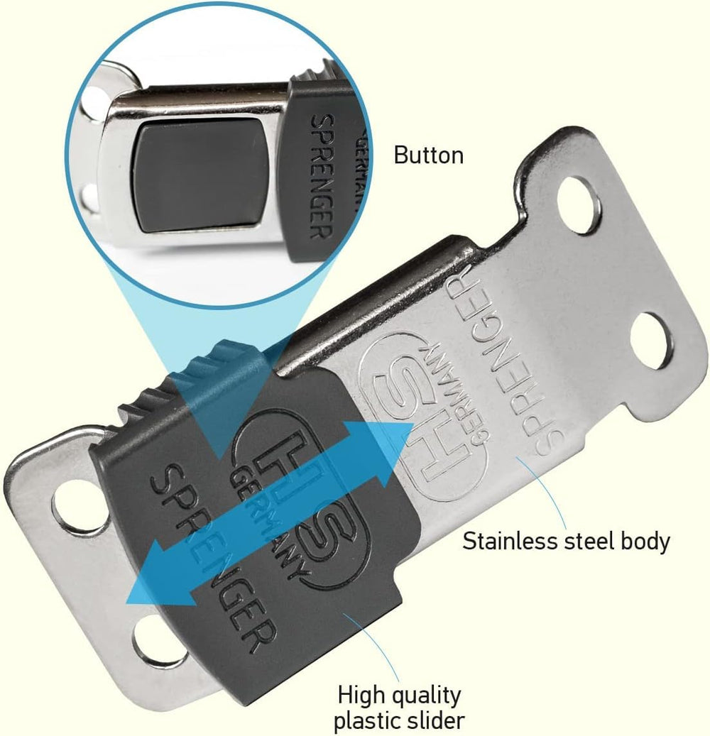 Herm Sprenger ClicLock easy-attach demonstrates quick on/off for smooth fitting.