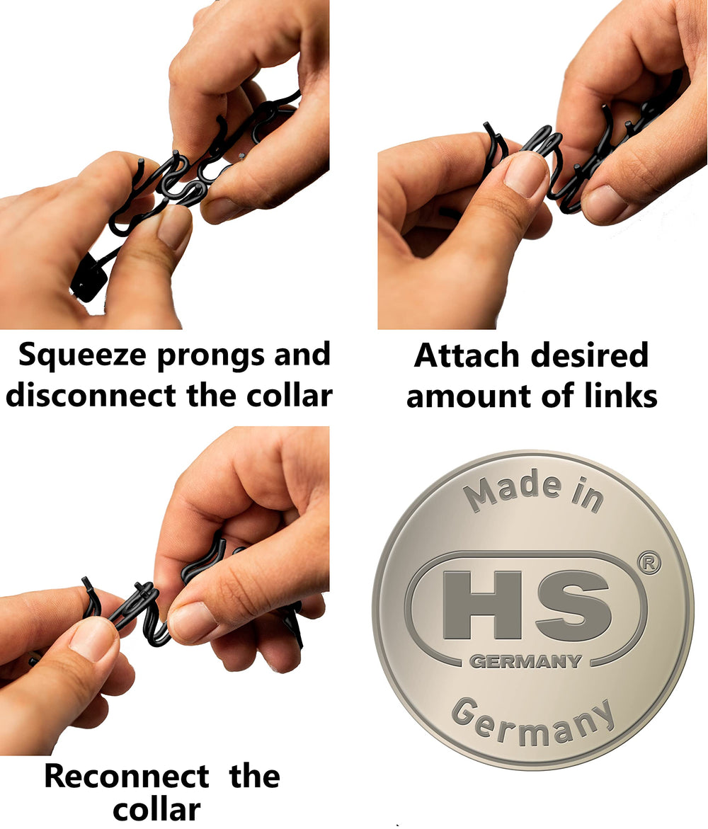 Herm Sprenger mid-links packaging ready for quick resizing.