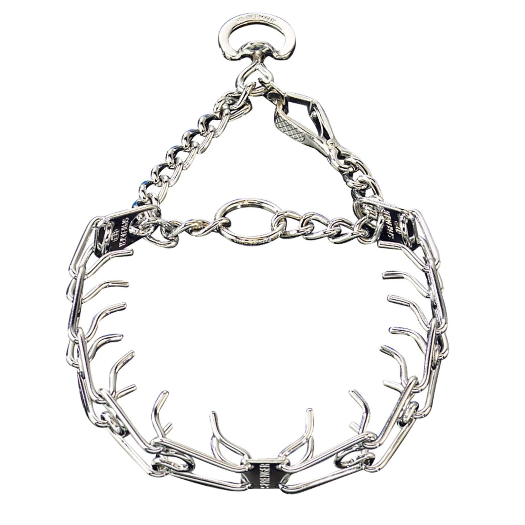 Herm Sprenger pinch dog collar with quick-release snap for secure one-handed use during walks