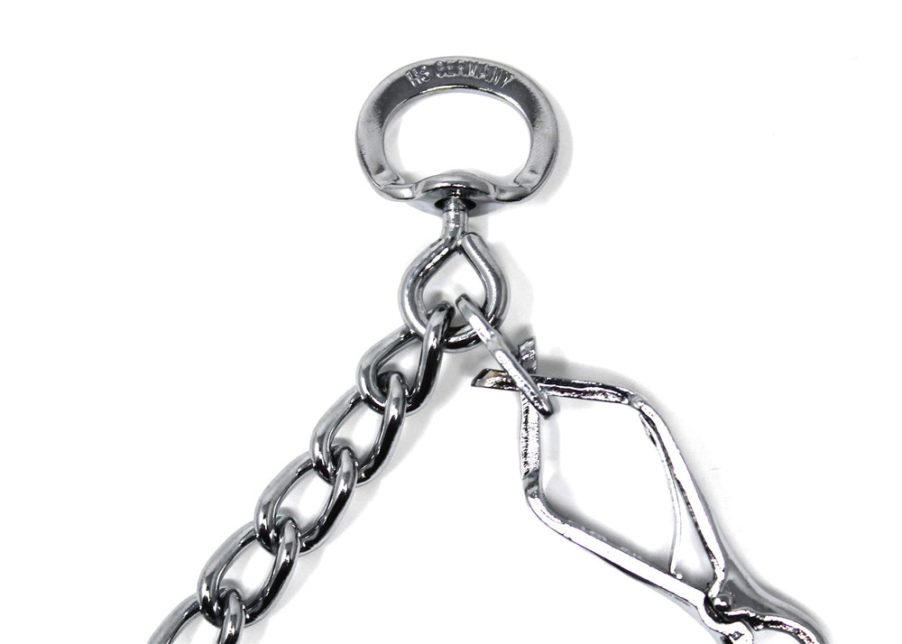 Herm Sprenger prong collar made in Germany mark signaling quality craftsmanship.