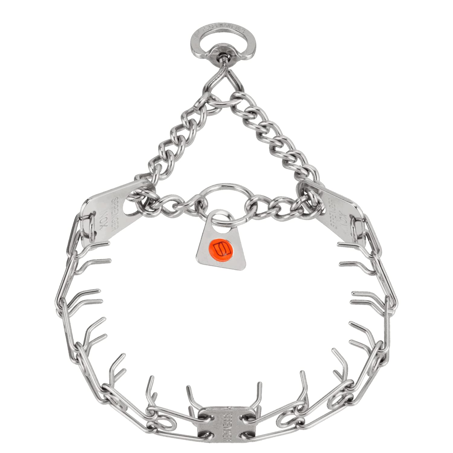 Herm Sprenger prong collar swivel ultra-plus leash interaction—training context.
