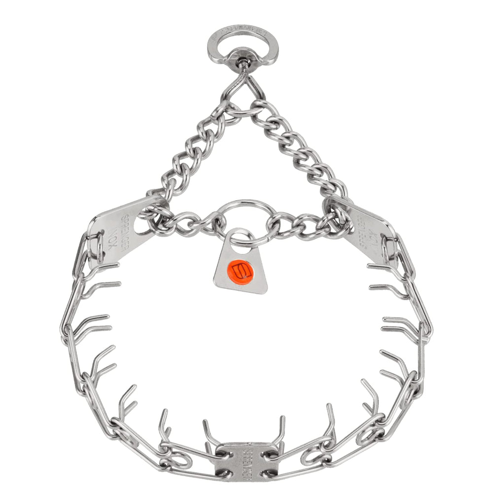 Herm Sprenger prong collar swivel ultra-plus leash interaction—training context.