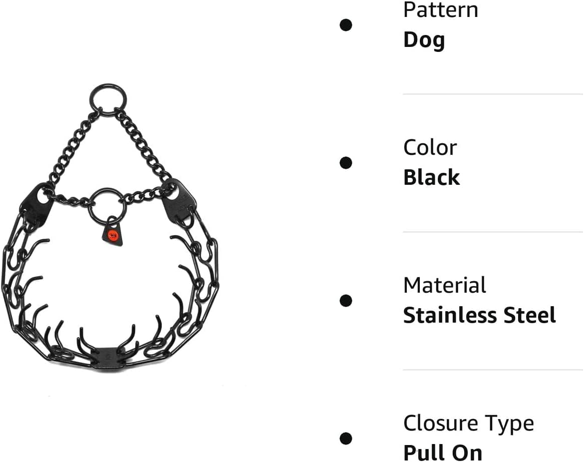 Herm Sprenger prong-tip detail highlights beveled tips for smoother contact.