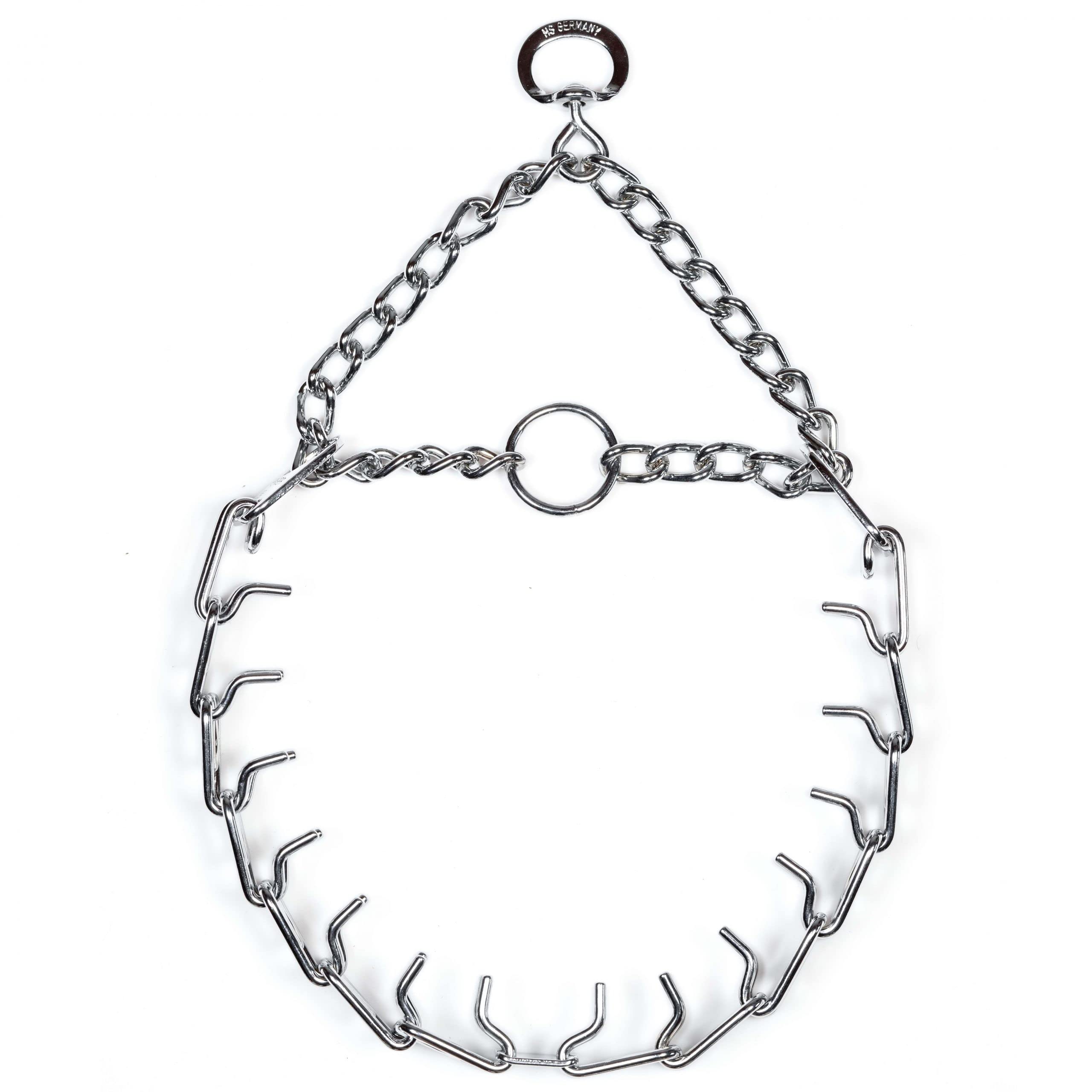 Herm Sprenger Ultra-Plus prong collar center plate close-up showing even pressure