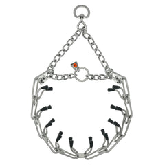 Herm Sprenger Ultra-Plus prong collar with center plate for confident training.