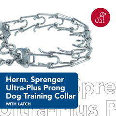 Herm Sprenger Ultra-Plus chrome center plate shows natural contact during training.