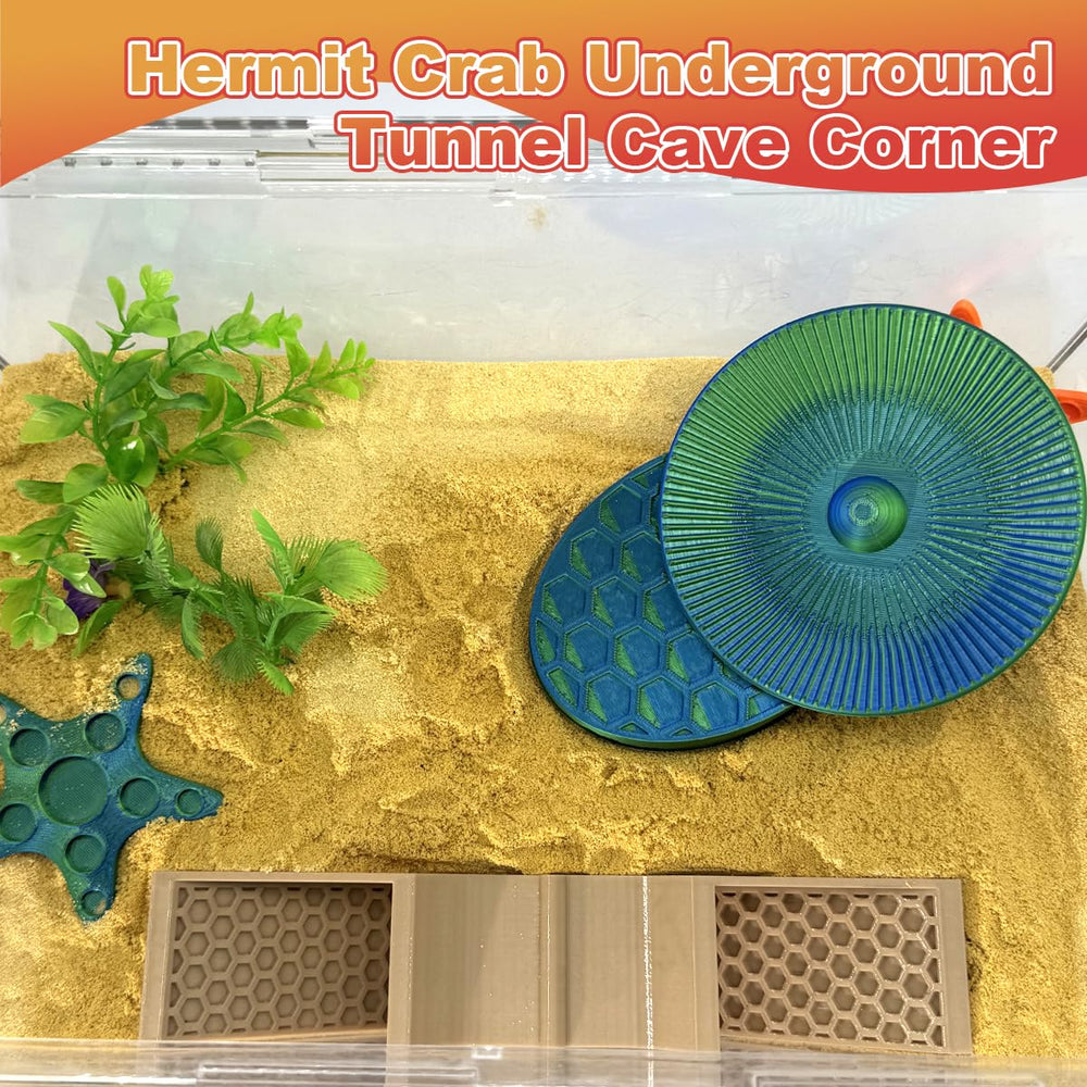 Hermit Crab Underground Tunnel Cave fits medium to large tanks