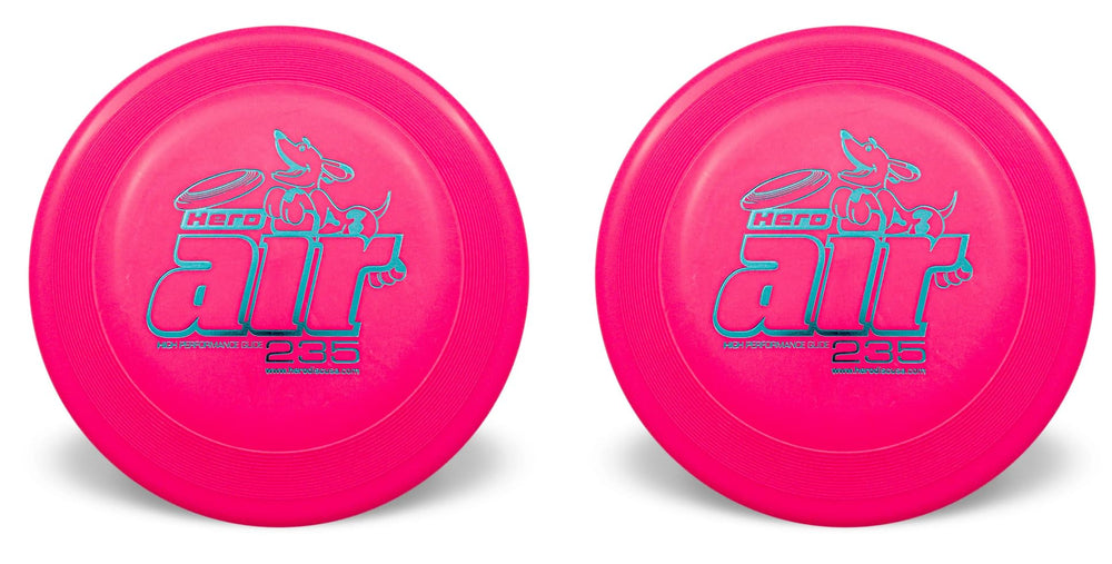 Hero Air 235 pink side view showing friendly grip for easy throwing