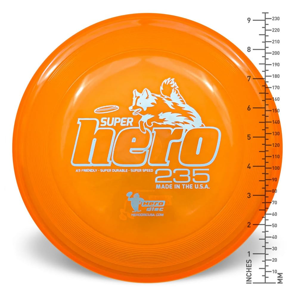 Hero Disc USA puncture-resistant closeup demonstrates durable plastic for hard-bite dogs.