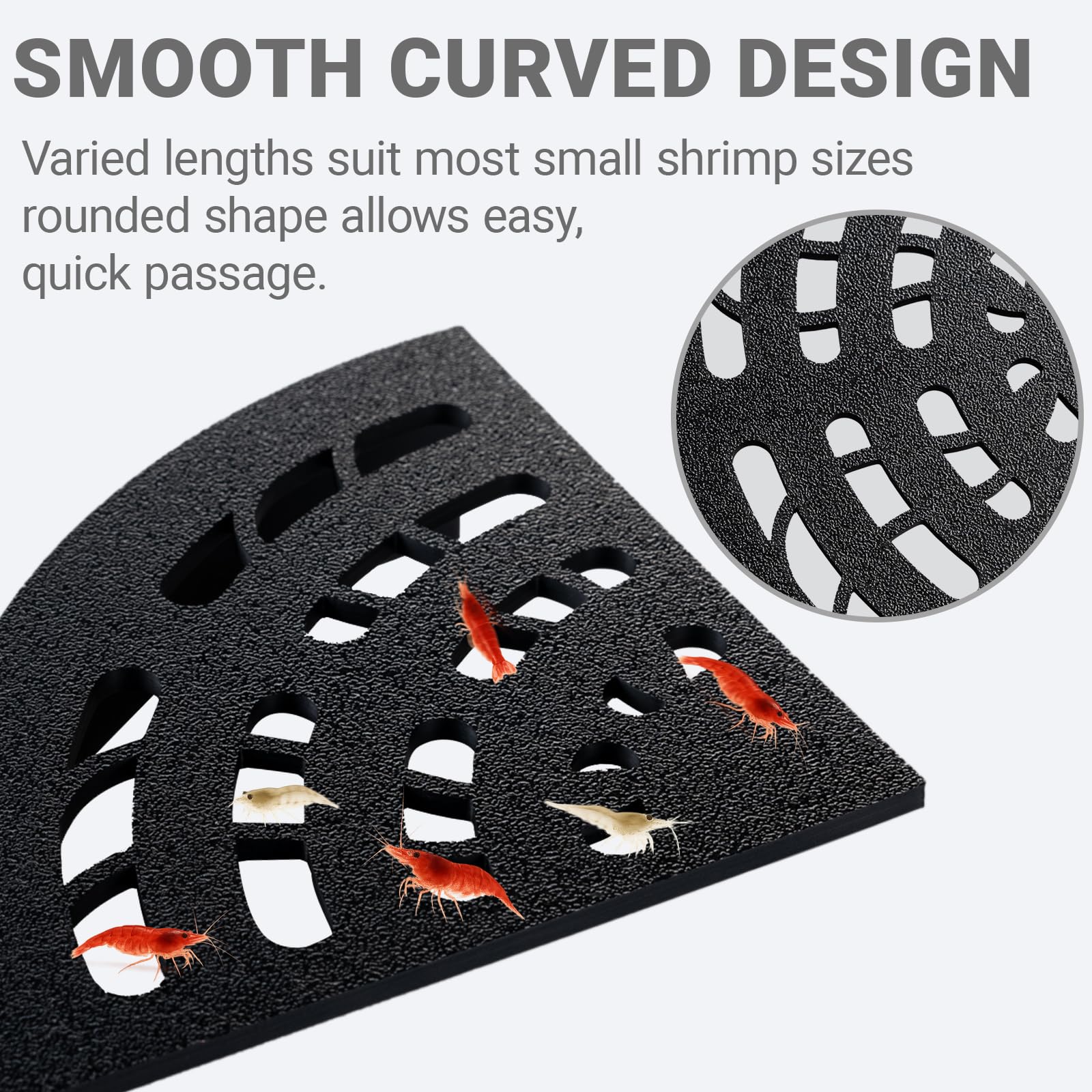 HERPDEN Shrimp Cave 2-Pack PLA material ensures durable, smooth edges.
