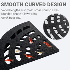 HERPDEN Shrimp Cave 2-Pack PLA material ensures durable, smooth edges.