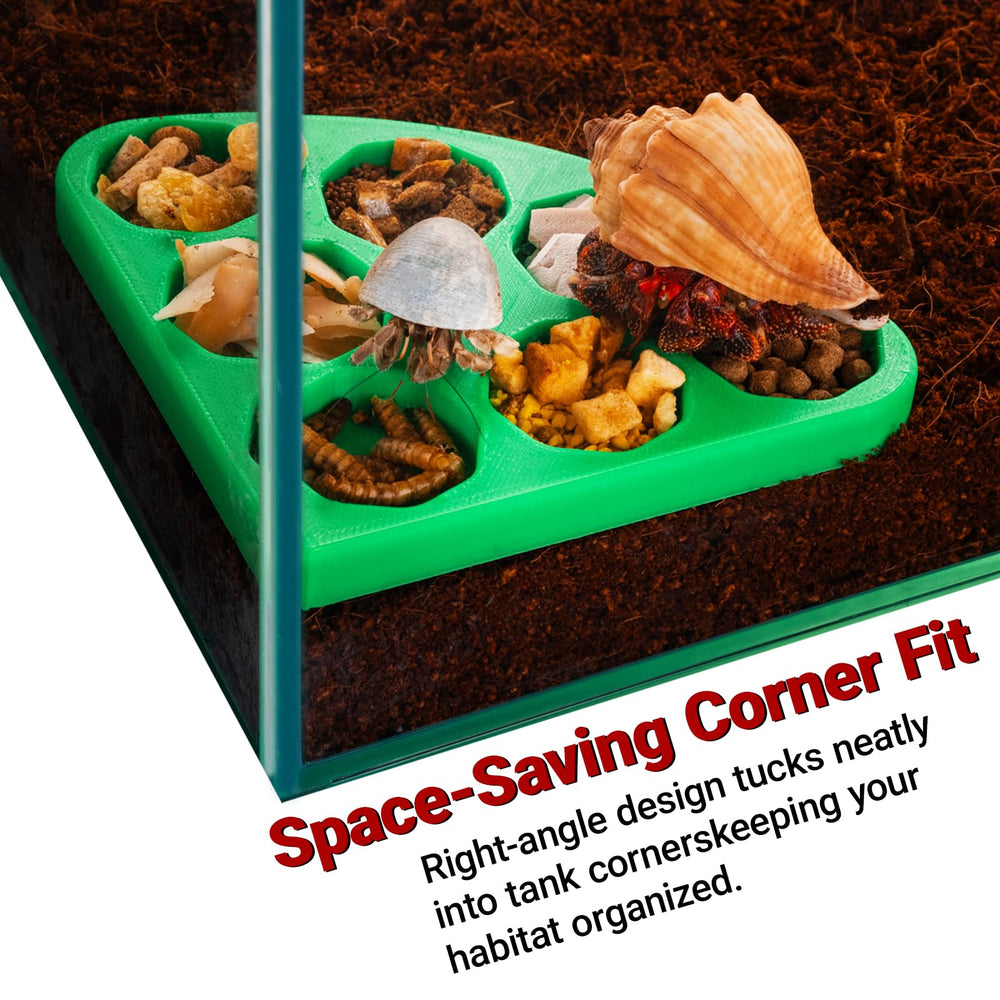HERPDEN textured top grip surface aids easy handling during feeding.