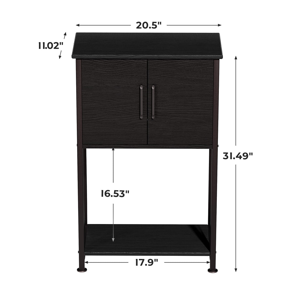 Herture fish-tank-stand-modern-black emphasizes stylish aquarium furniture.