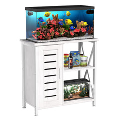 Herture fish tank stand top-tabletop view shows sturdy support for large aquariums.