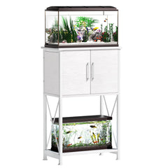 Herture fish tank stand top view with sturdy surface for 5-10 gallon tanks