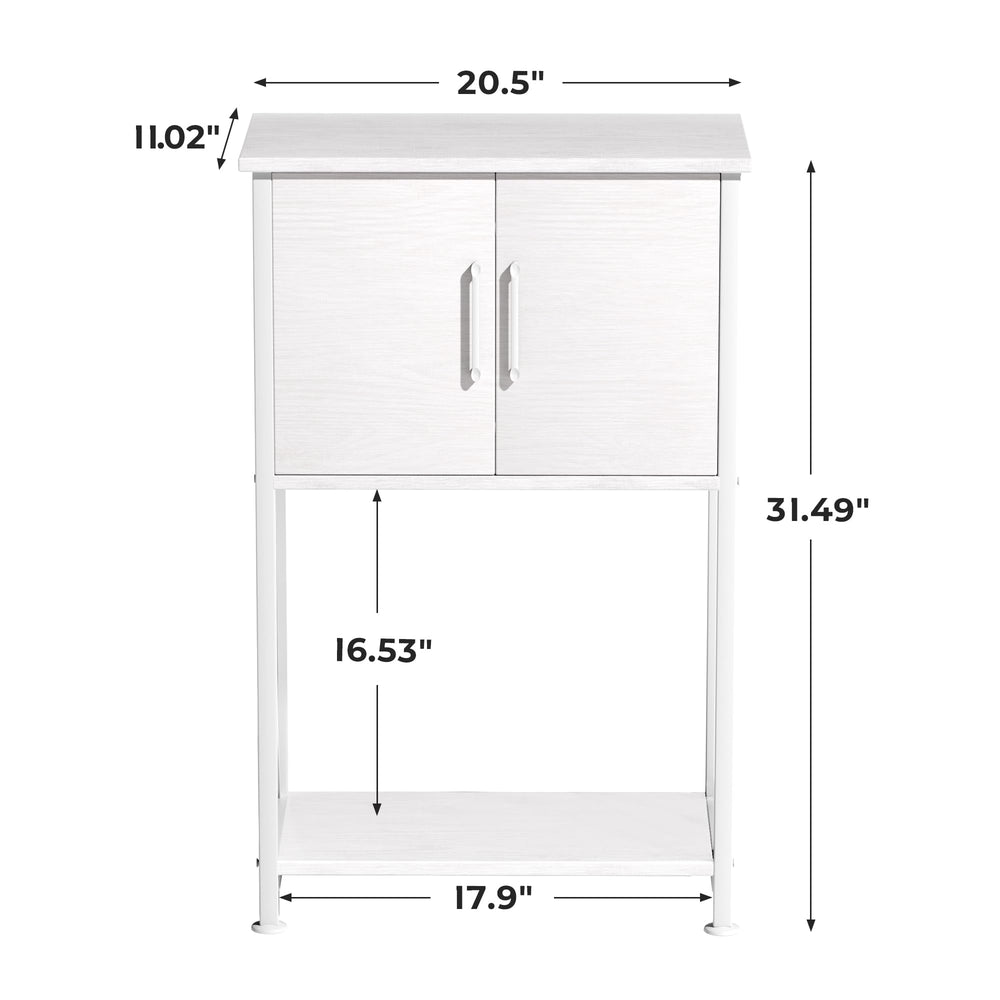 Herture fish tank stand white sleek design fits modern decor