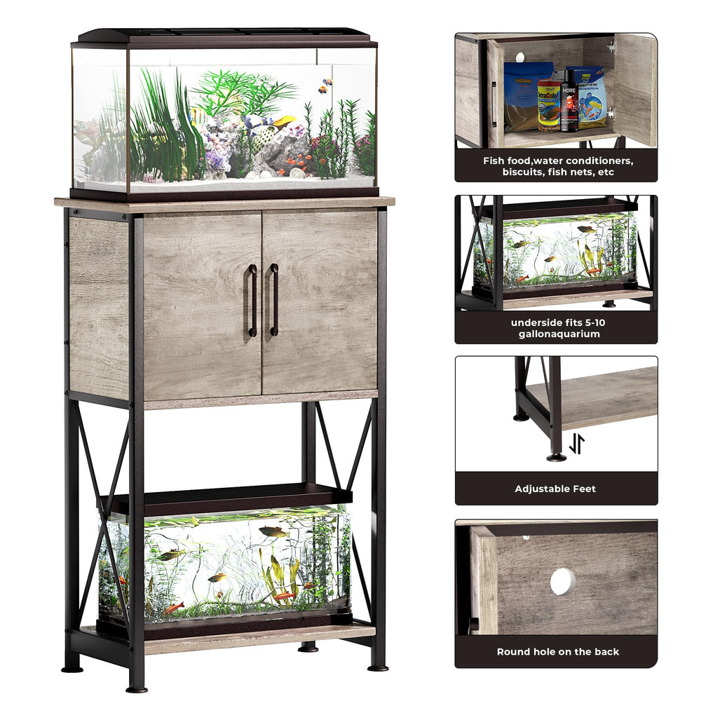 Herture grey stand side profile highlighting sleek modern design