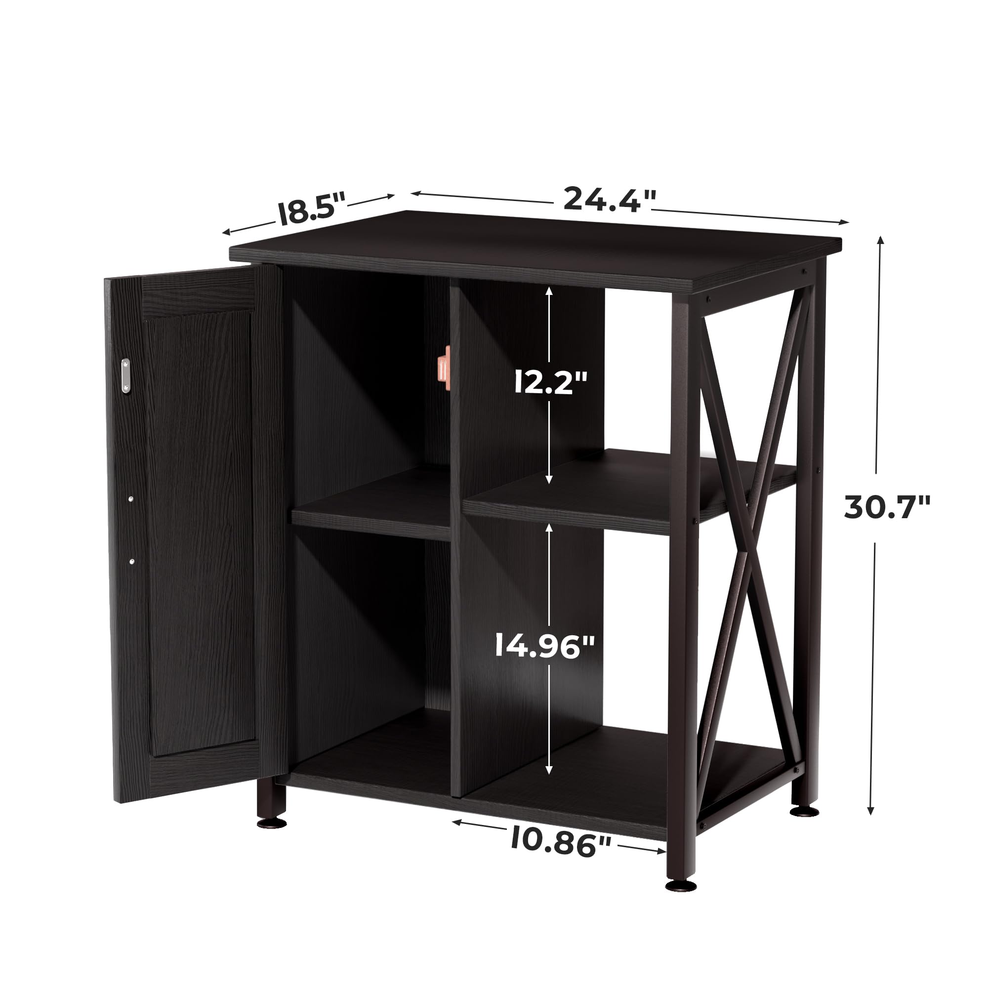 Herture terrarium stand storage keeps accessories, decor, and health supplies organized