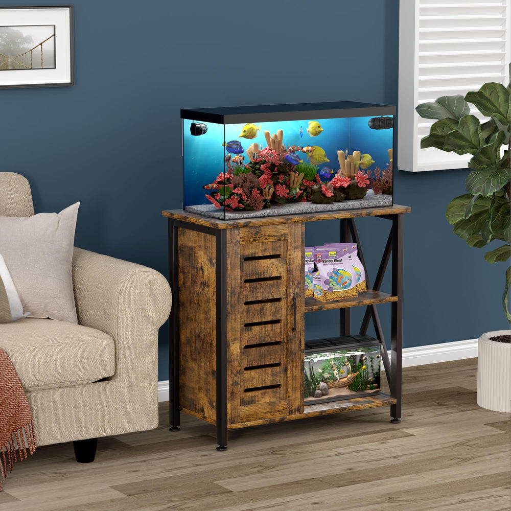 Herture right storage compartment keeps fish supplies organized