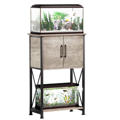 Herture stand top-view showing 5-10 gallon tank compatibility for flexible layouts