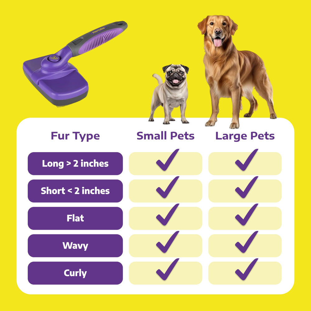 Hertzko brand slicker brush designed for dogs and cats.