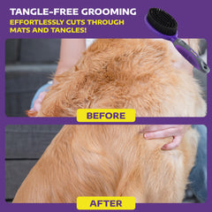 Hertzko Bristle Brush features a comfortable anti-slip grip for long brushing sessions