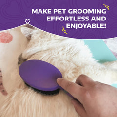 Hertzko Bristle Brush tackles tangles and dander for a healthier coat