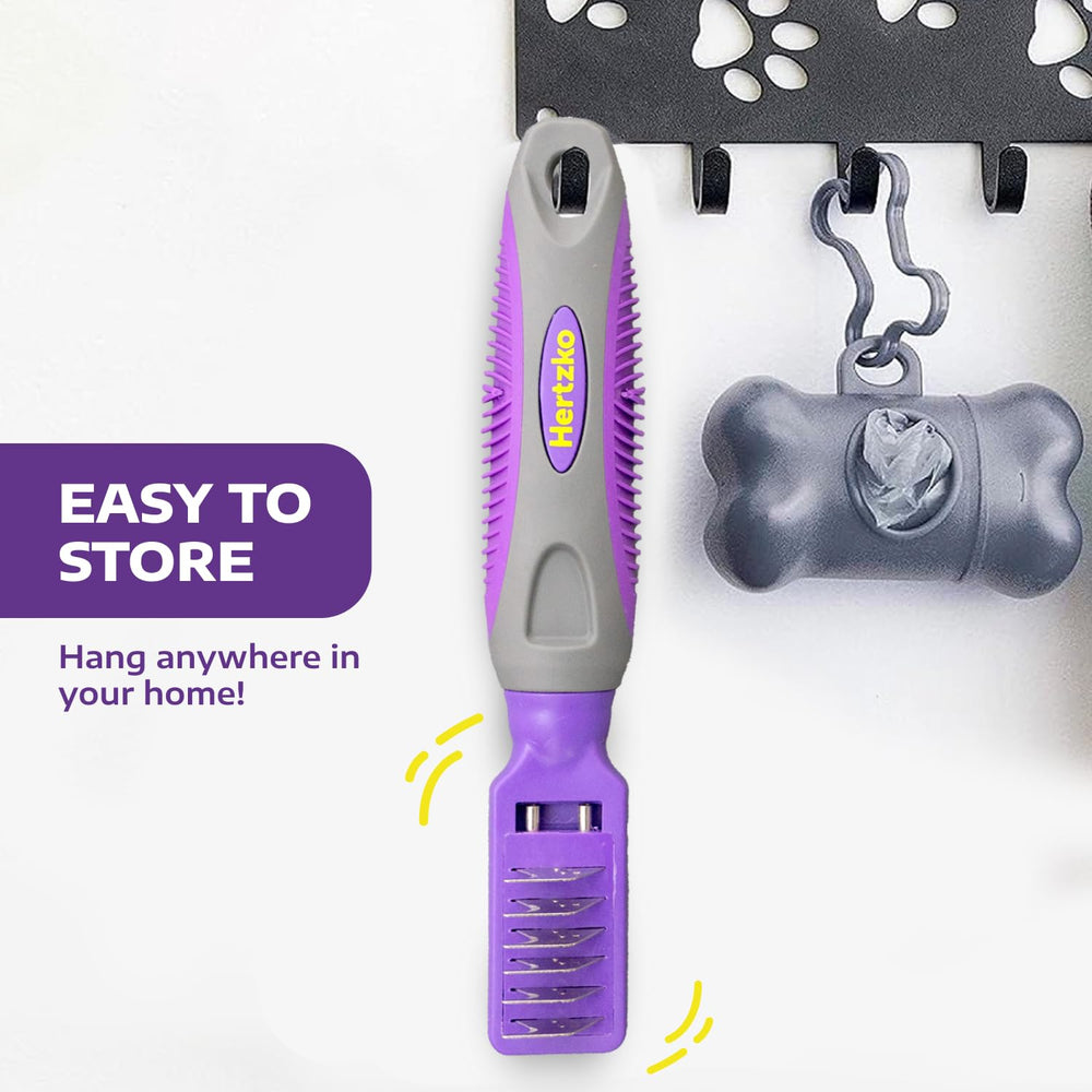 Hertzko dematting comb leaves coats smooth after grooming sessions