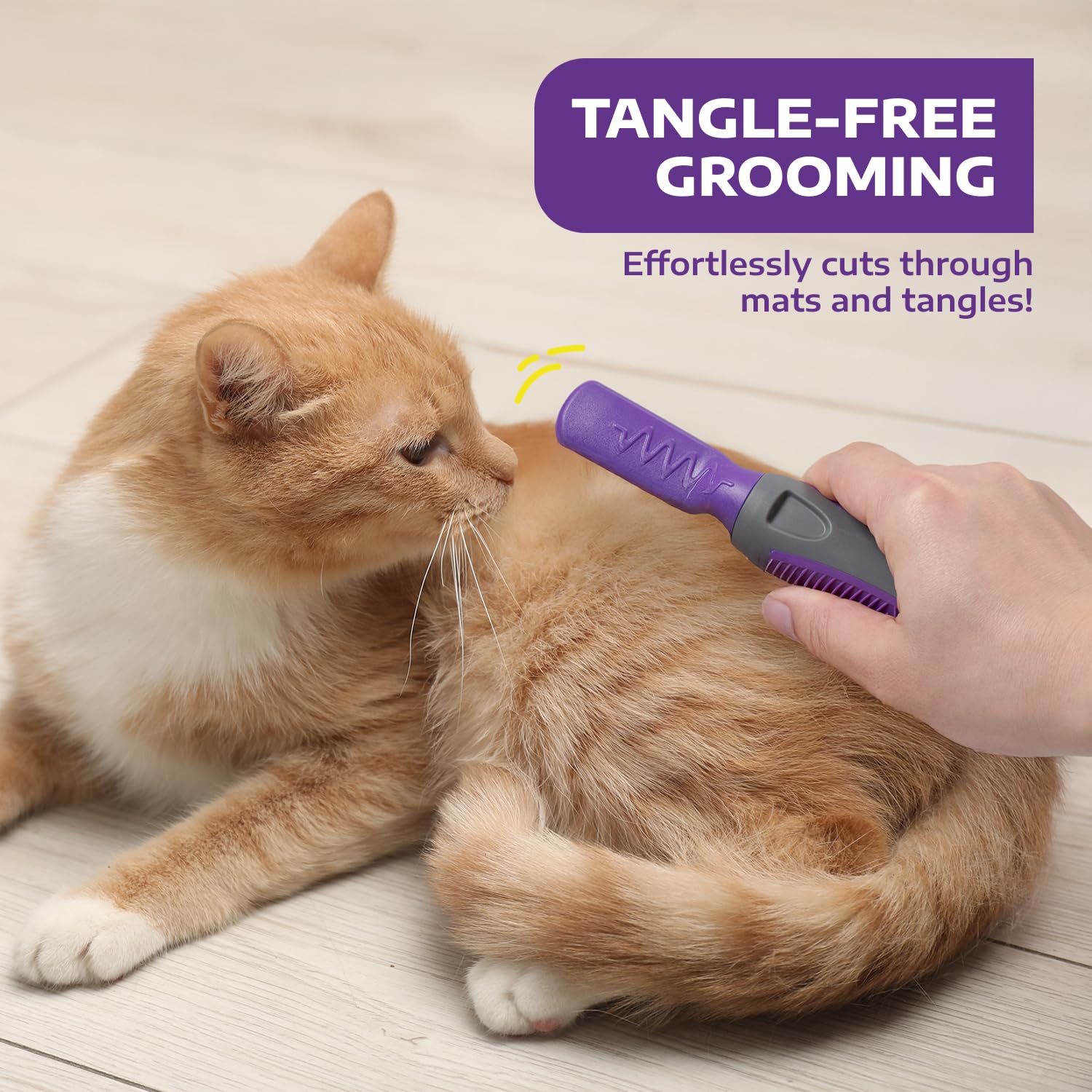 Hertzko dematting tool dog grooming – versatile for short or long fur.