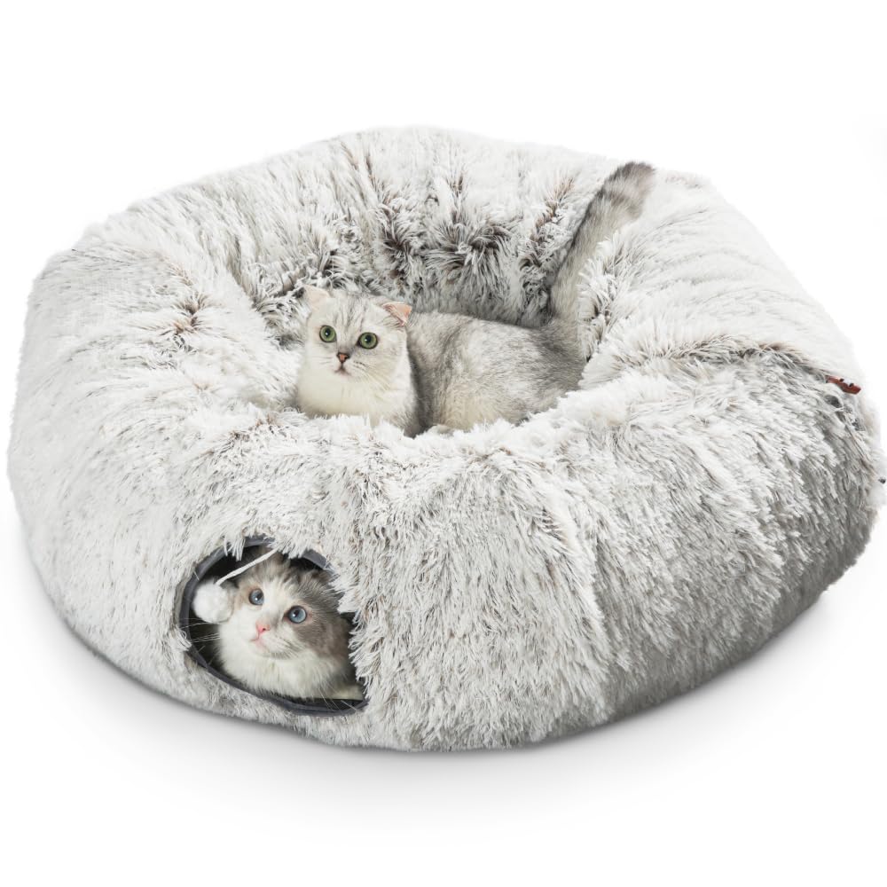 Hervimo Cat Tunnel Bed peekaboo cave invites curious kittens