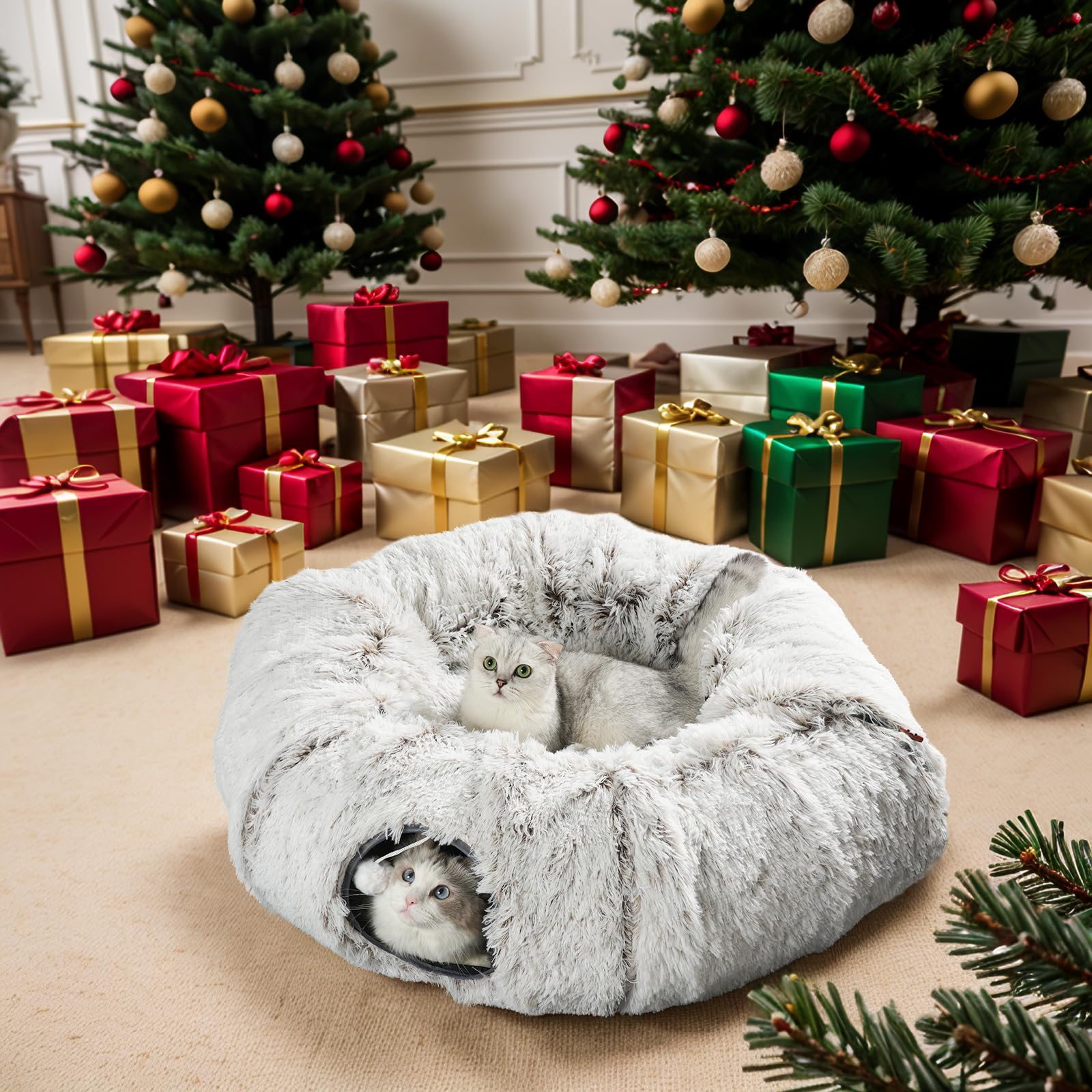 Hervimo Cat Tunnel Bed travel-friendly design for on-the-go use