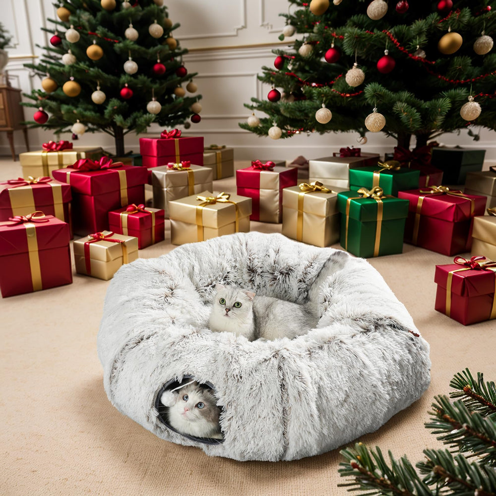 Hervimo Cat Tunnel Bed travel-friendly design for on-the-go use
