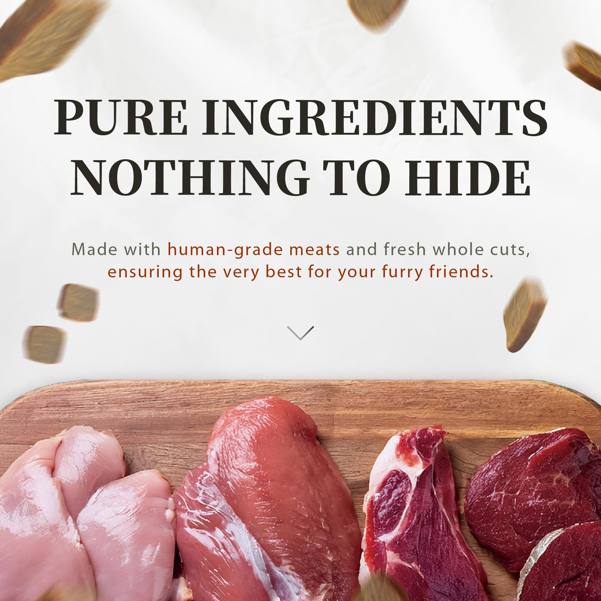 Opened Herz bag reveals clean, minimal ingredients with no artificial additives.