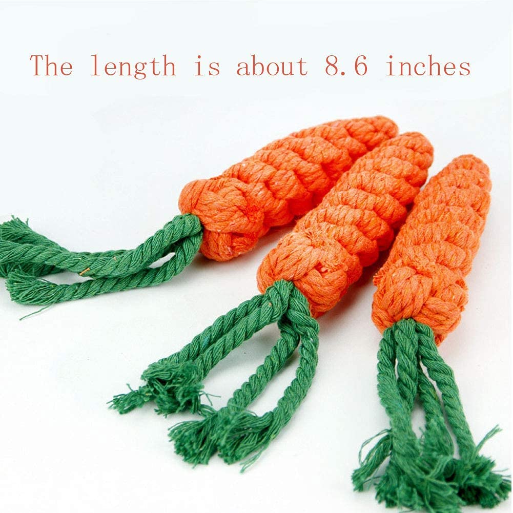 HESUILONG teething dog rope toy for small dogs promoting tooth cleaning and gum massage.