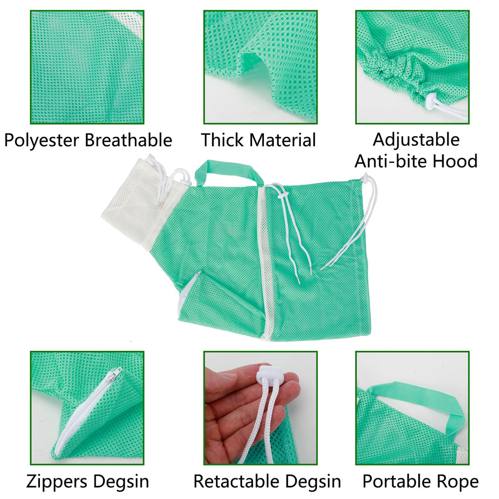 Hetenoyo soft silicone cat foot covers protect paws during handling.
