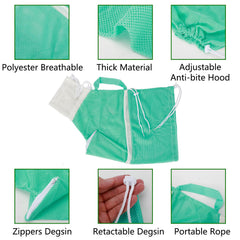 Hetenoyo soft silicone cat foot covers protect paws during handling.