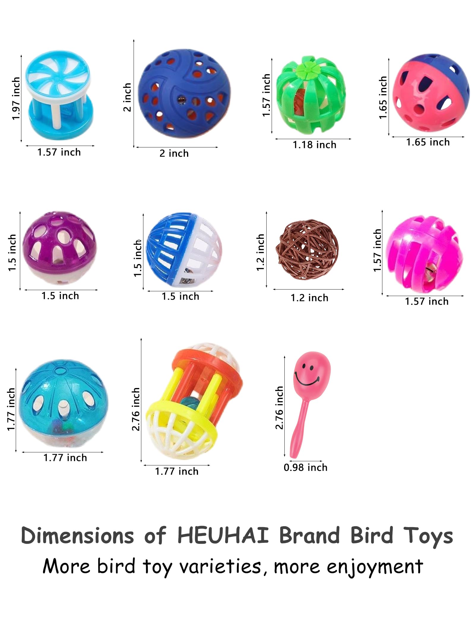 HEUHAI vine balls invite foraging and exploration for small birds
