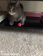HEUHAI cat balls colorfast polypropylene to resist fading during play.