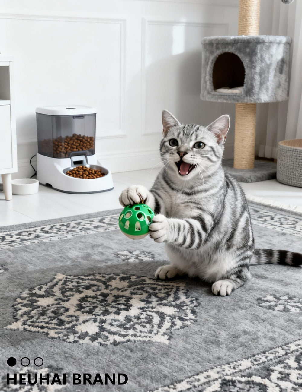 HEUHAI bright color variety cat toy balls for lively sessions