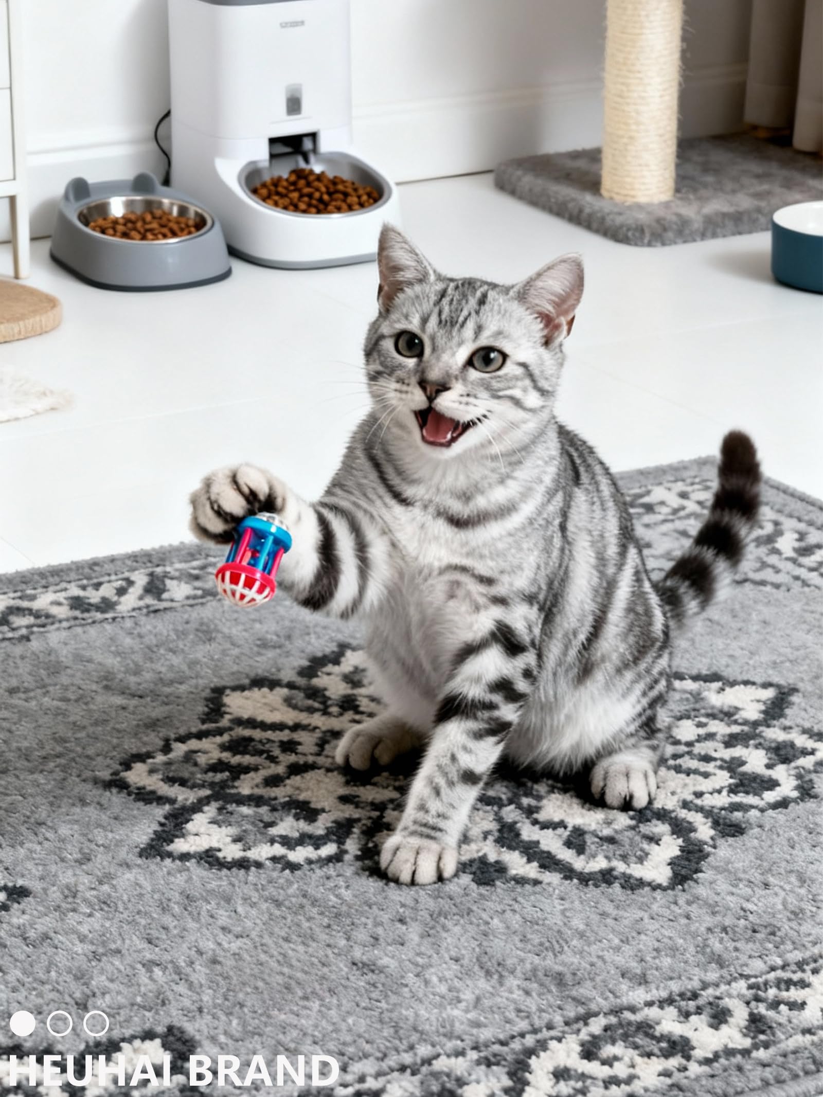 HEUHAI durable plastic balls — withstand 350+ chews, no cracks