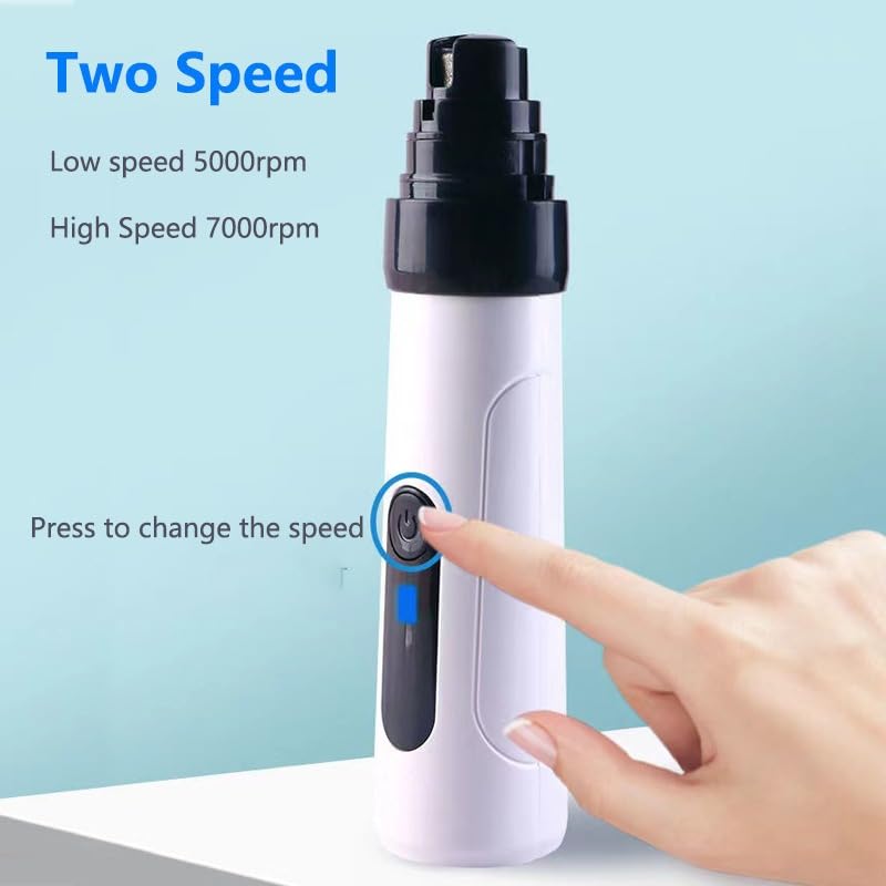 Heusom Silent Groom Pro diamond-bit grinder smooths nails