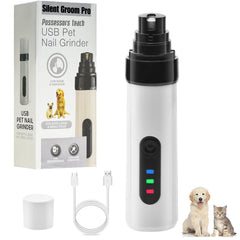 Heusom Silent Groom Pro nail grinder with LED light for precise quiet nail filing