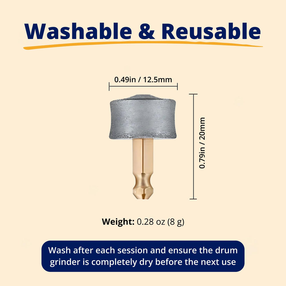 Heusom easy installation twist-on replacement drum grinders for faster grooming sessions.