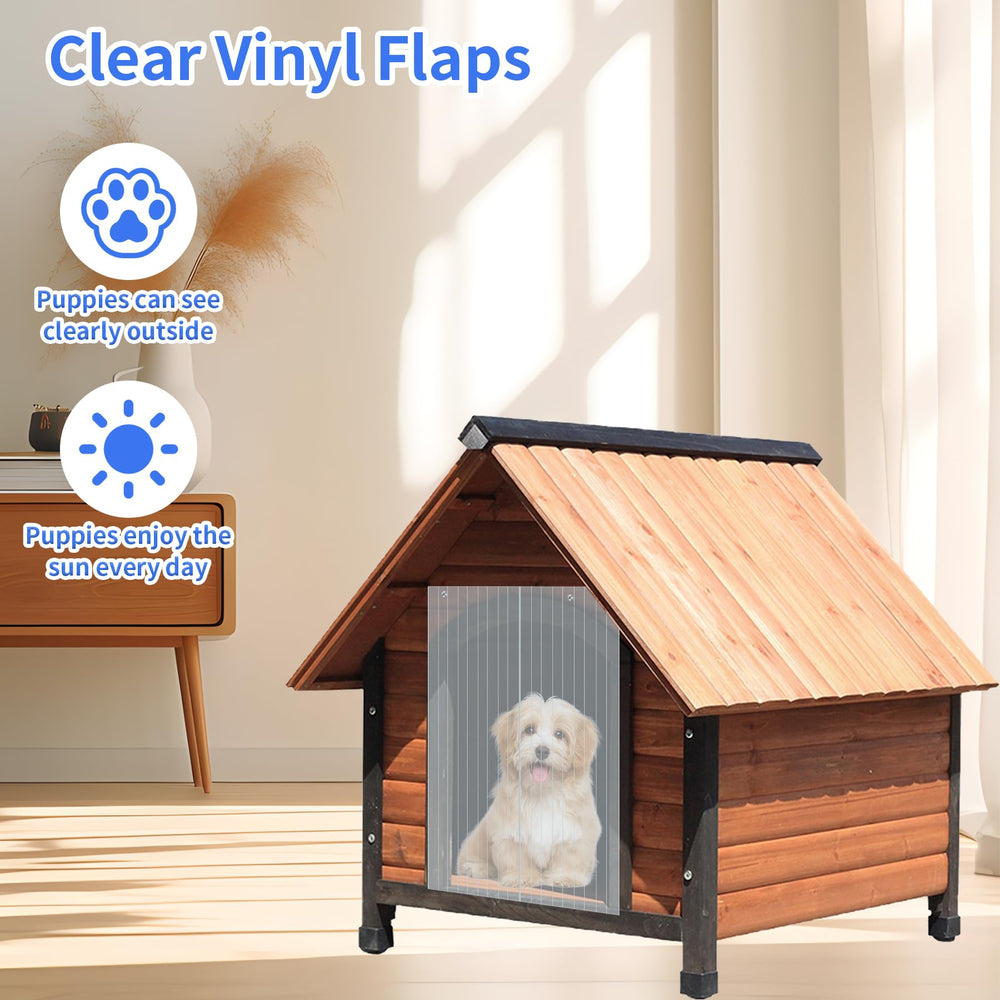 Heuyrao dog house door flap waterproof and scratch-resistant for durability