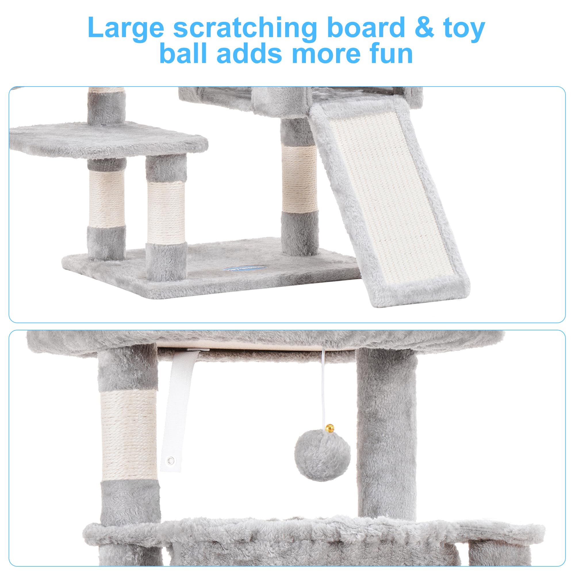 Hey-brother MPJ006SW cat tree anti-toppling fittings for safety