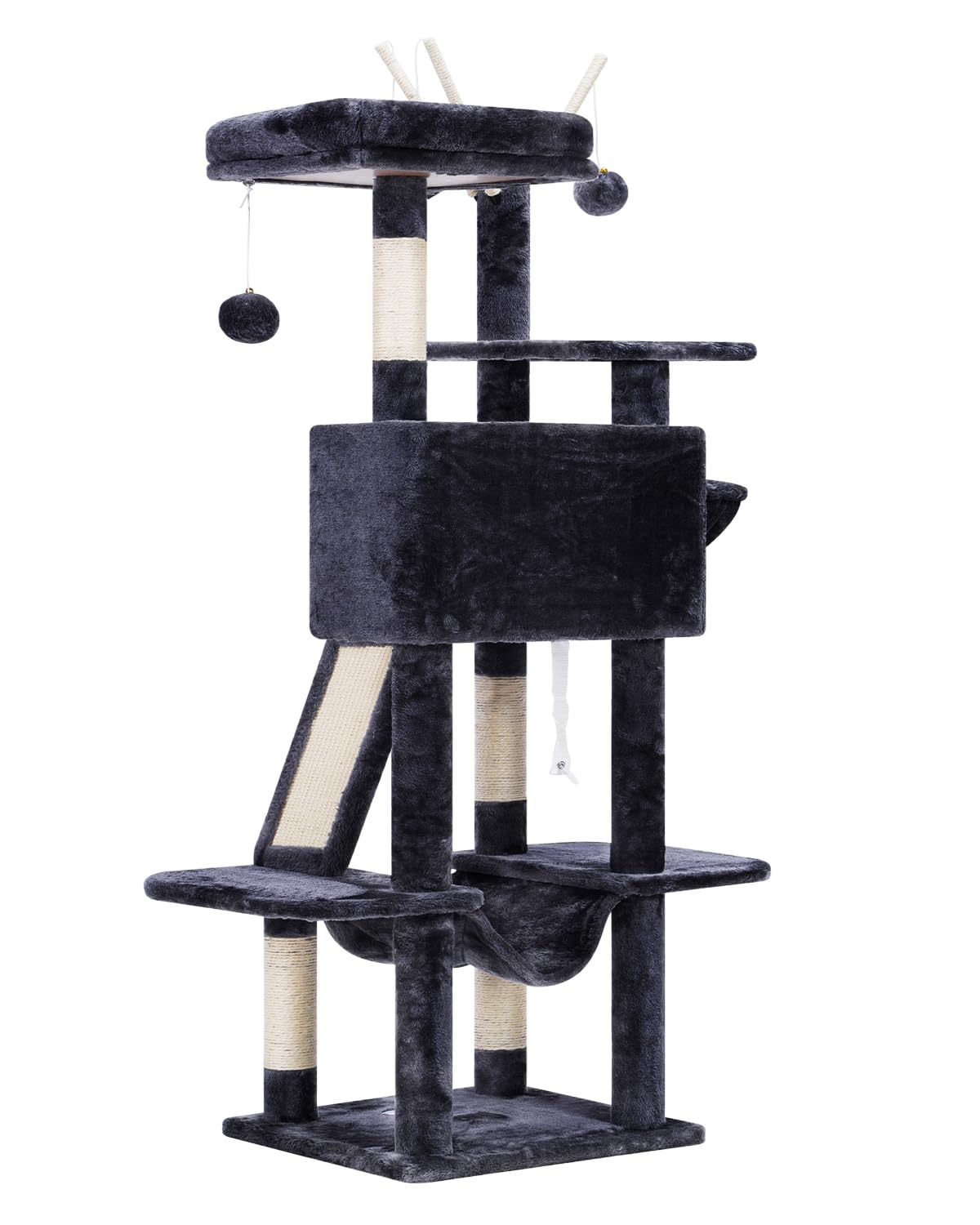 Hey-brother cat tree compact corner-friendly setup for small rooms