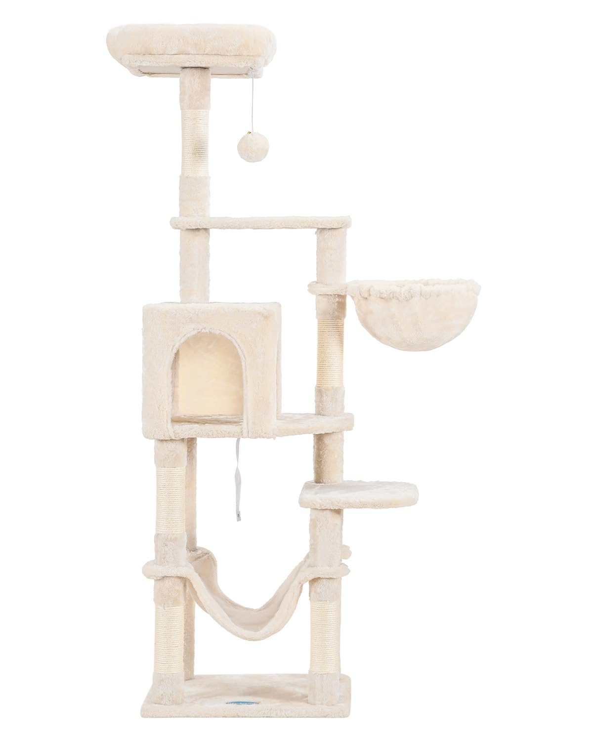 Hey-brother cat tree easy assembly with labeled parts simplifies setup
