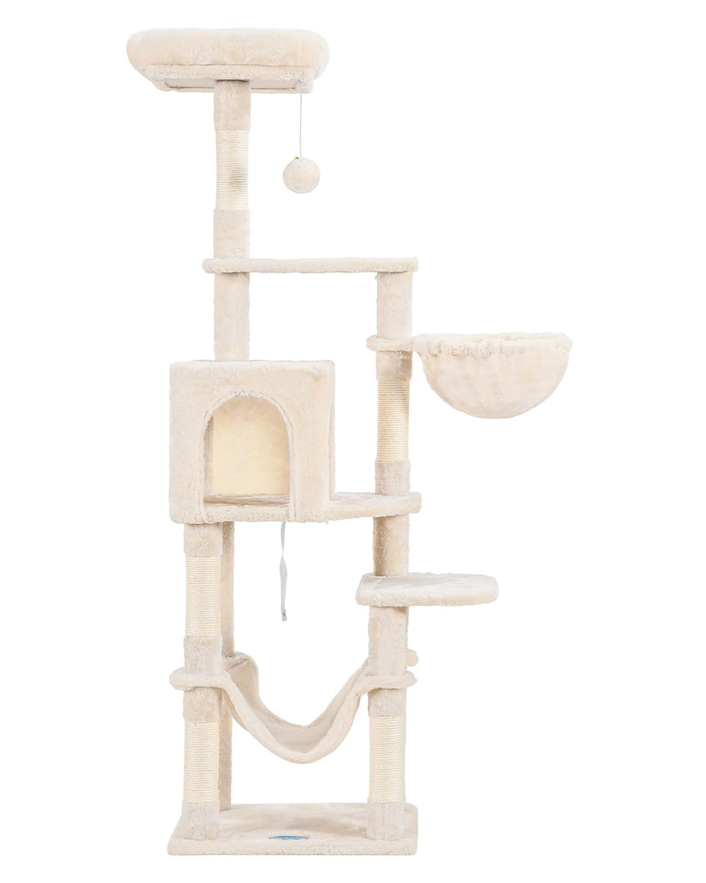 Hey-brother cat tree easy assembly with labeled parts simplifies setup