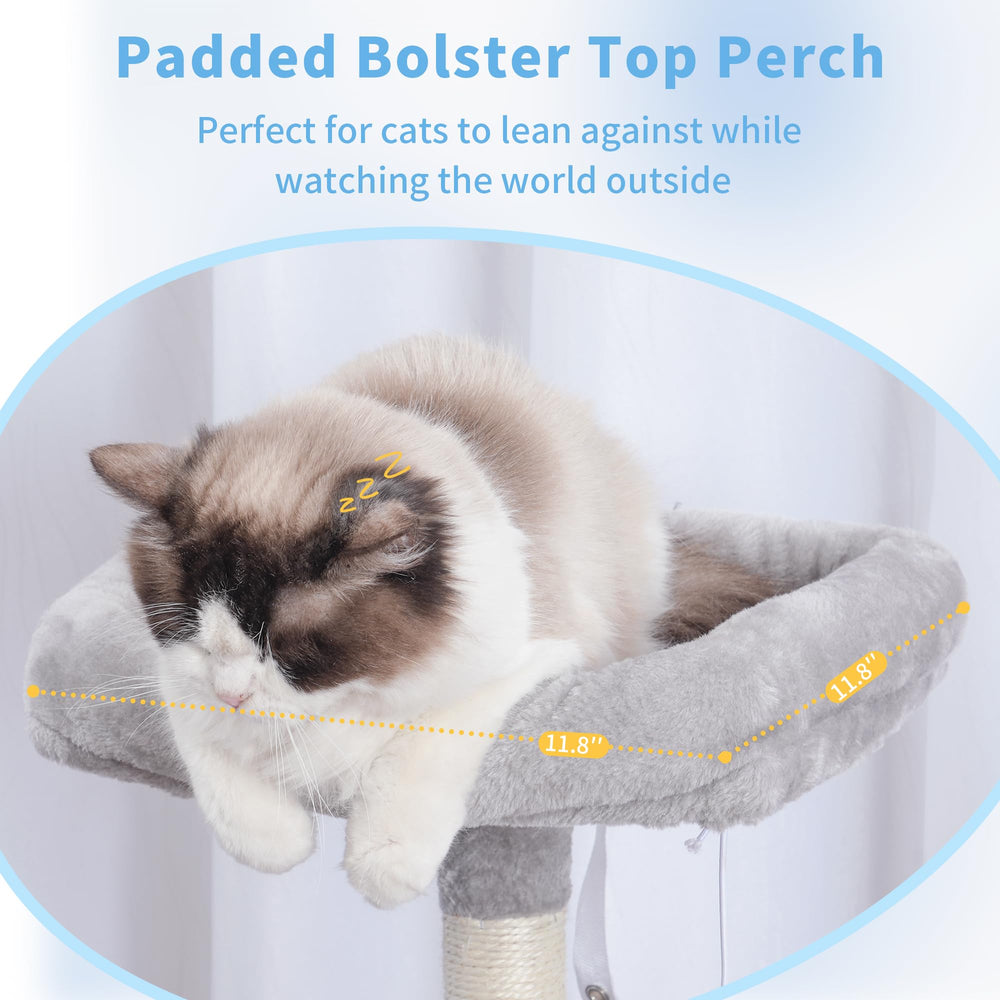 Hey-brother Cat Tree Hammock delivers cloud-like comfort for relaxing naps.